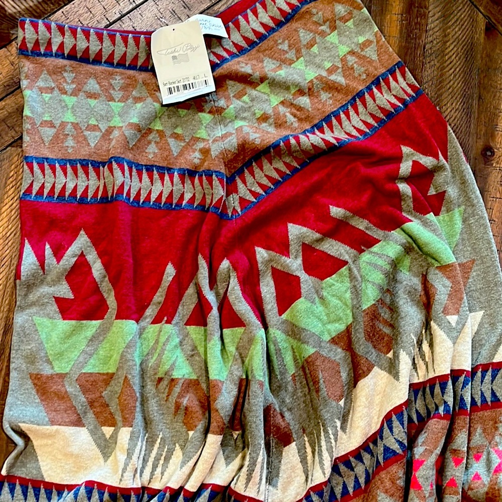 Tasha Polizzi Bam Blanket Skirt New w/tags Org $184 will be super cute w/ boots